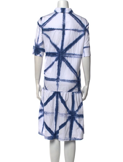 Lafayette 148 Tie-Dye Print Midi Length Dress