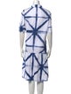 Lafayette 148 Tie-Dye Print Midi Length Dress