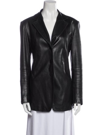 Lafayette 148 Leather Blazer