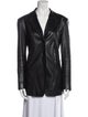 Lafayette 148 Leather Blazer