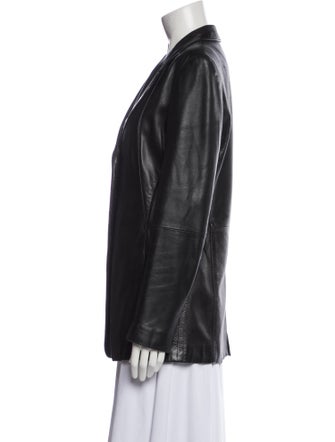 Lafayette 148 Leather Blazer
