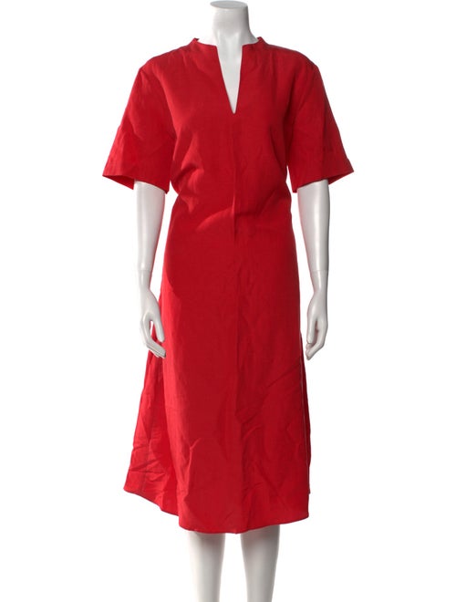 Lafayette 148 Linen Midi Length Dress