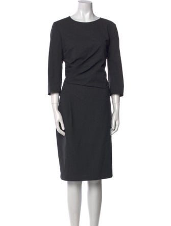 Lafayette 148 Wool Midi Length Dress