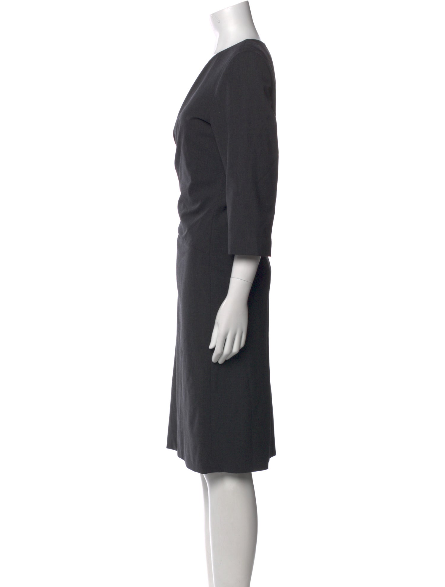 Lafayette 148 Wool Midi Length Dress