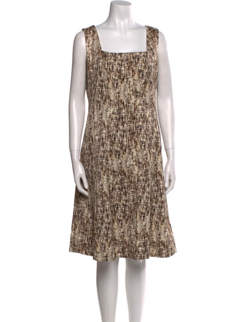 Lafayette 148 Printed Knee-Length Dress