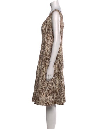 Lafayette 148 Printed Knee-Length Dress