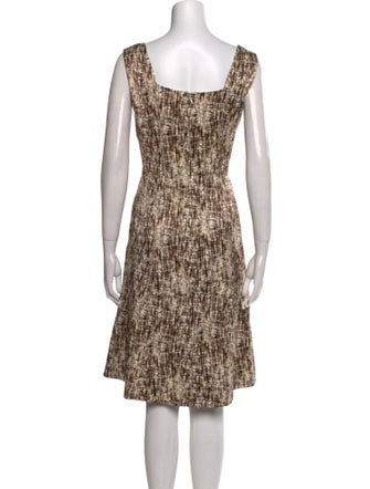 Lafayette 148 Printed Knee-Length Dress