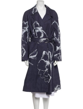 Lafayette 148 Printed Trench Coat