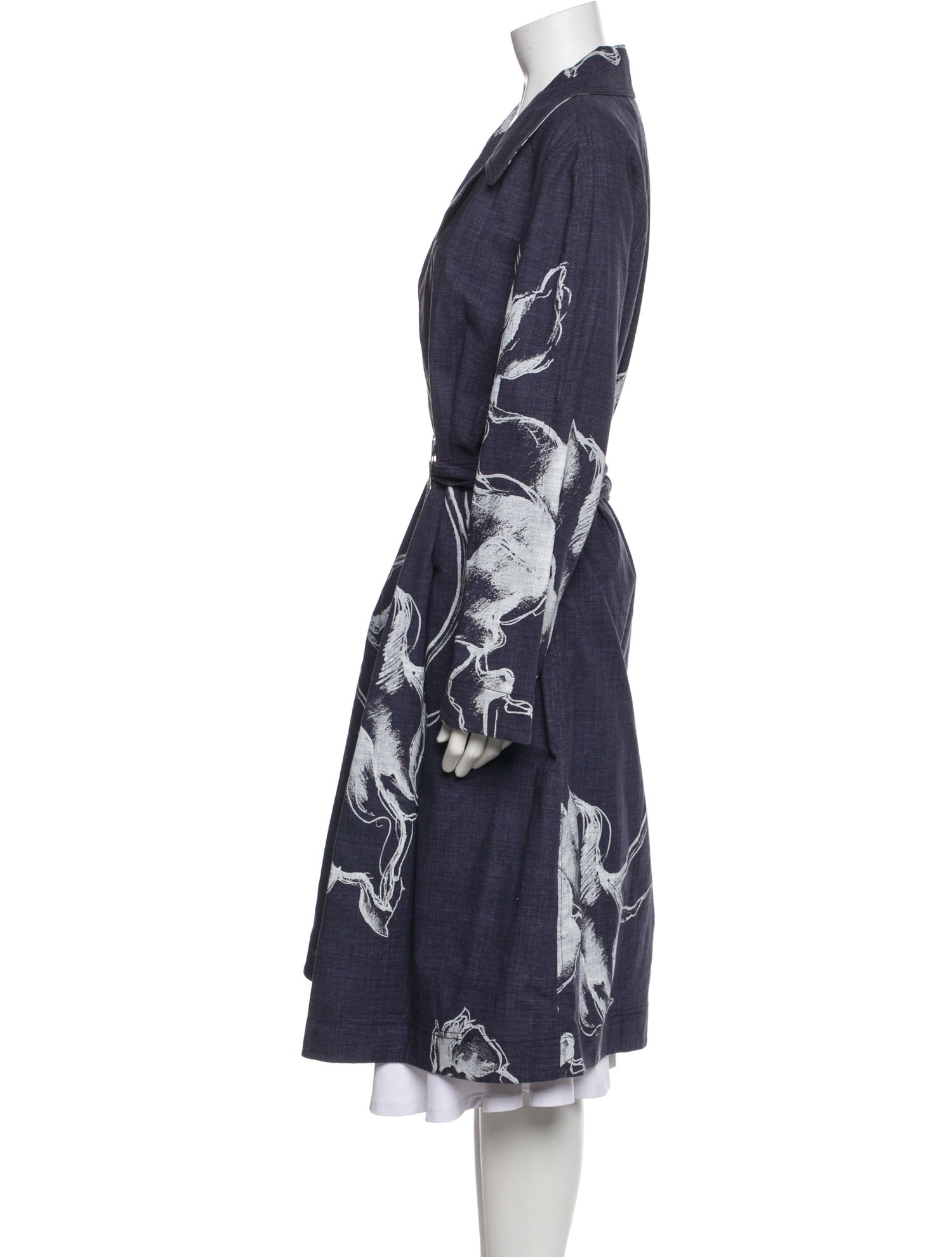 Lafayette 148 Printed Trench Coat