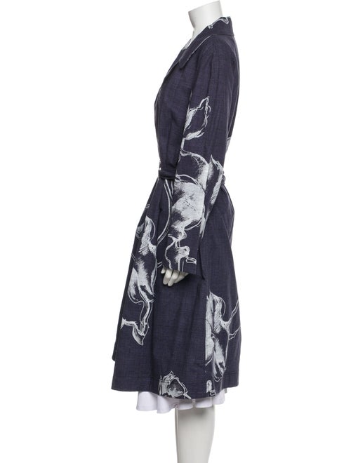 Lafayette 148 Printed Trench Coat