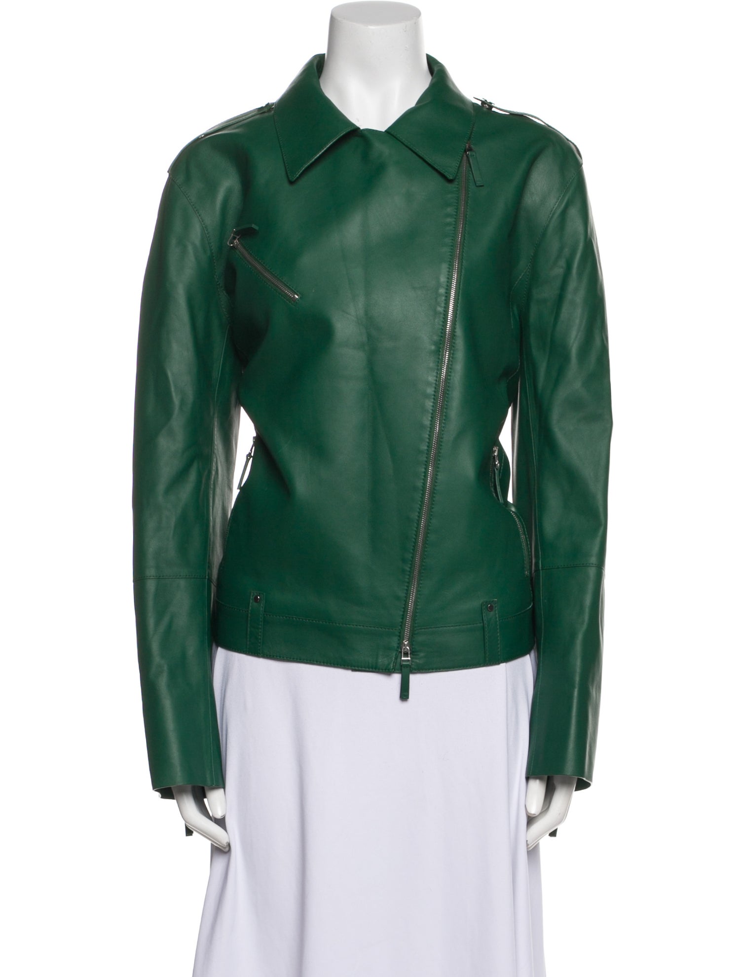 Lafayette 148 Lambskin Biker Jacket