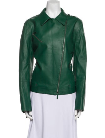 Lafayette 148 Lambskin Biker Jacket