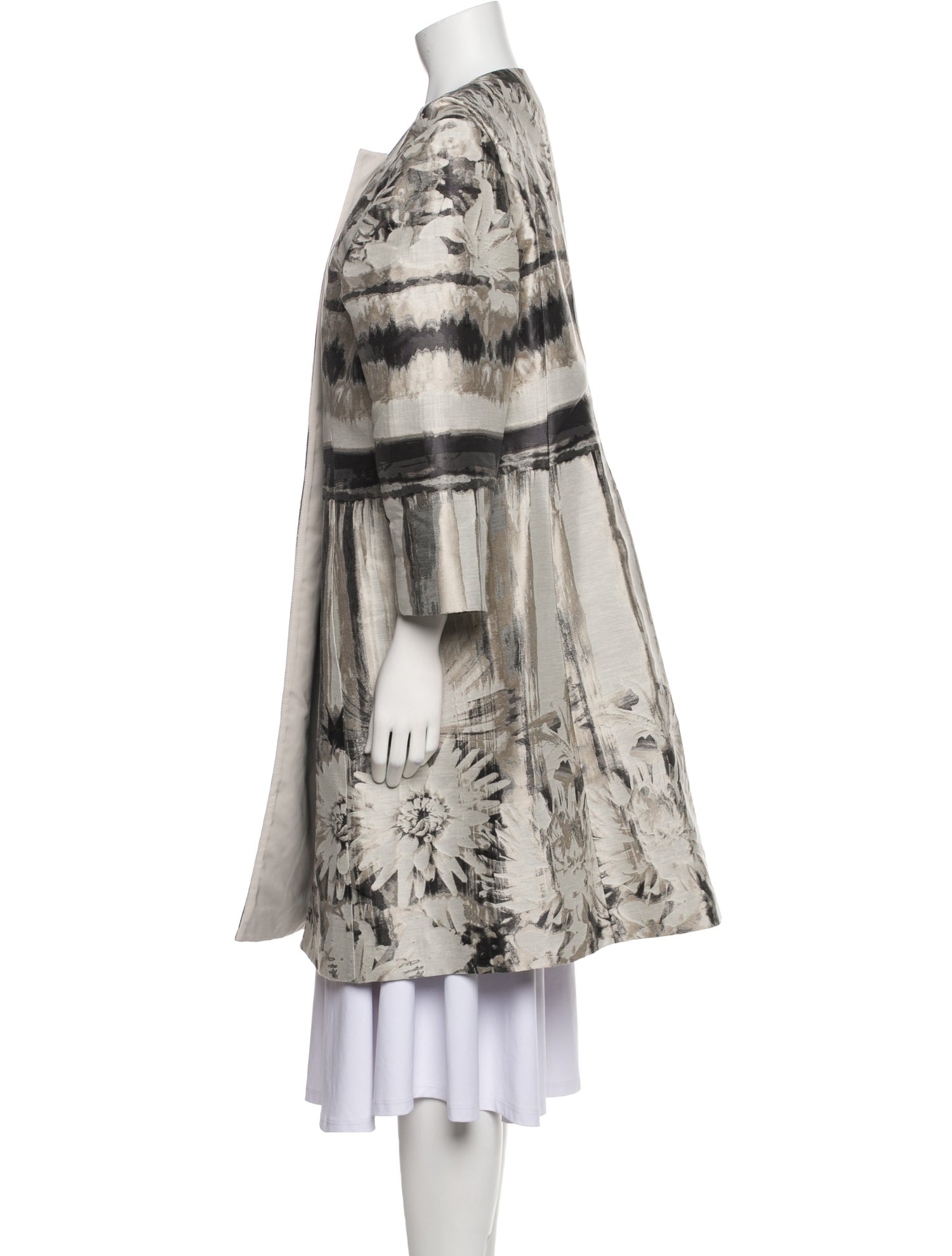 Lafayette 148 Printed Trench Coat