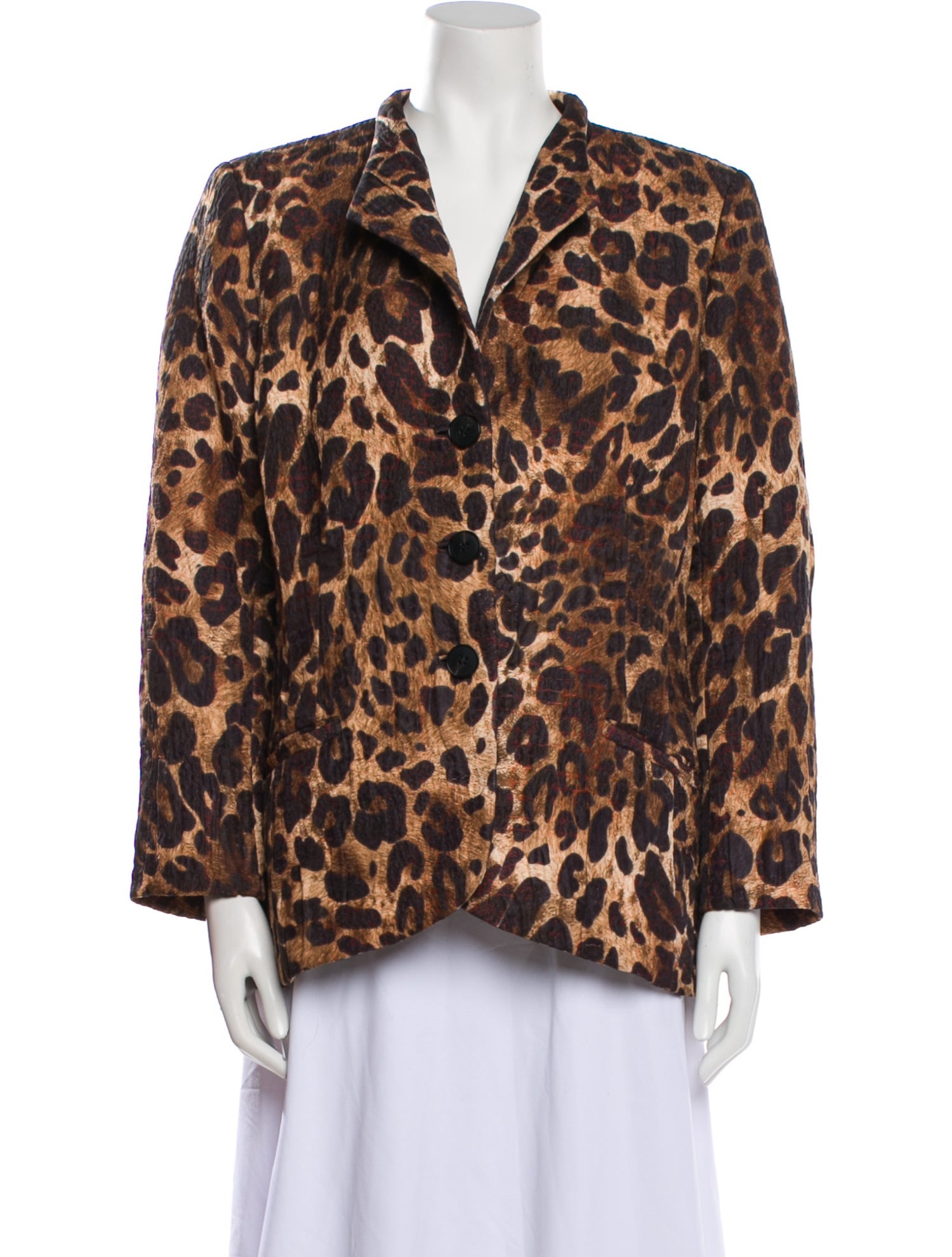Lafayette 148 Animal Print Jacket