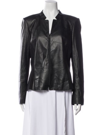 Lafayette 148 Leather Evening Jacket