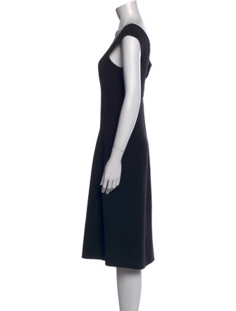 Lafayette 148 Virgin Wool Midi Length Dress