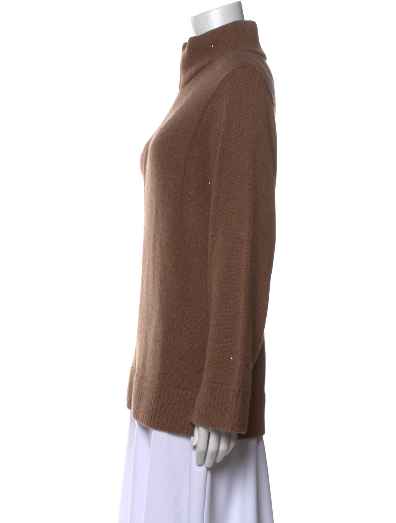 Lafayette 148 Cashmere Mock Neck Sweater