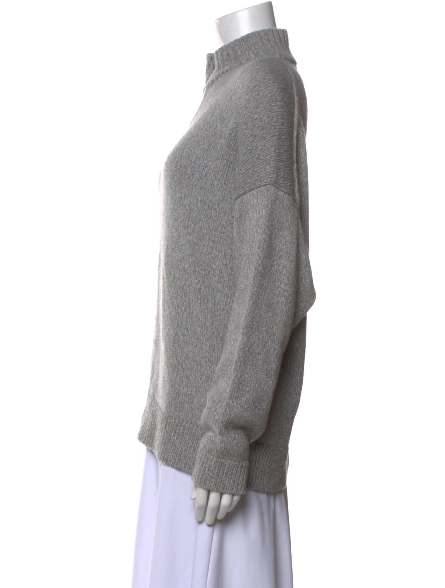 Lafayette 148 Cashmere Mock Neck Sweater