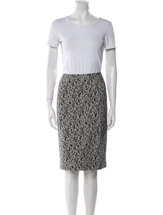 Lafayette 148 Tweed Pattern Skirt Suit