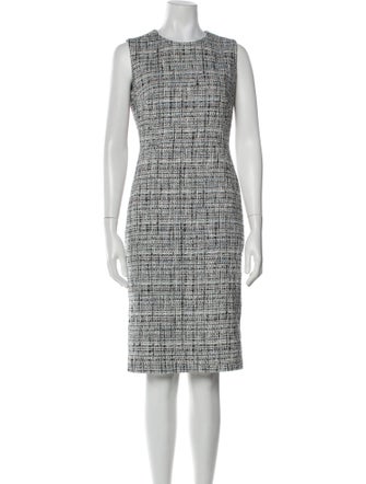 Lafayette 148 Tweed Pattern Knee-Length Dress