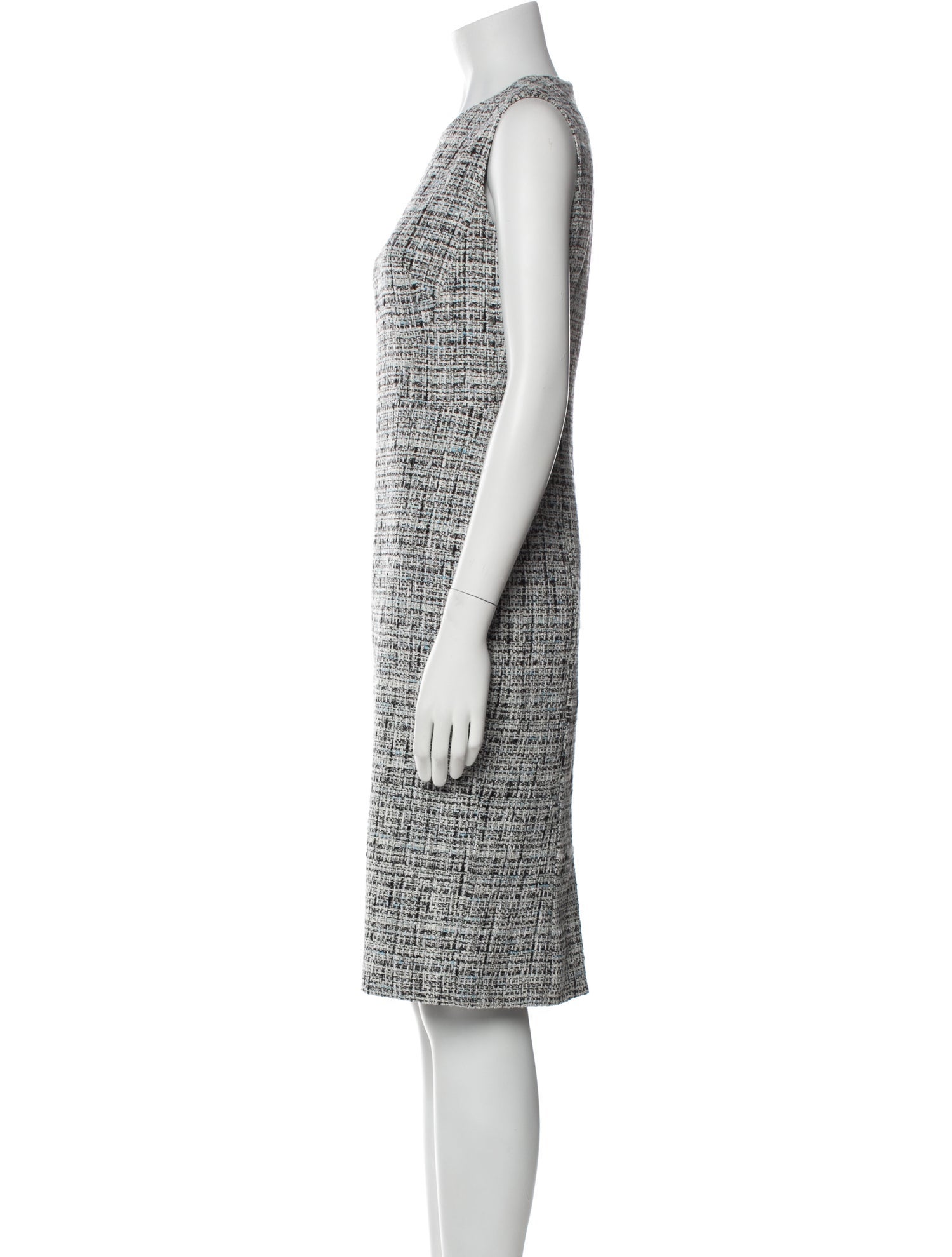 Lafayette 148 Tweed Pattern Knee-Length Dress