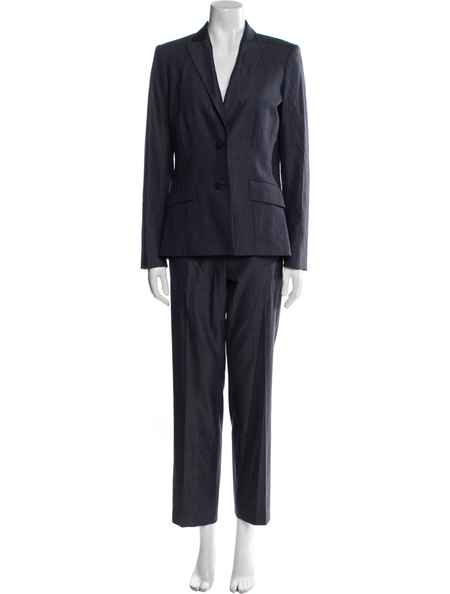 Lafayette 148 Wool Printed Pantsuit