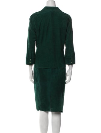 Lafayette 148 Suede Skirt Set