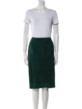 Lafayette 148 Suede Skirt Set