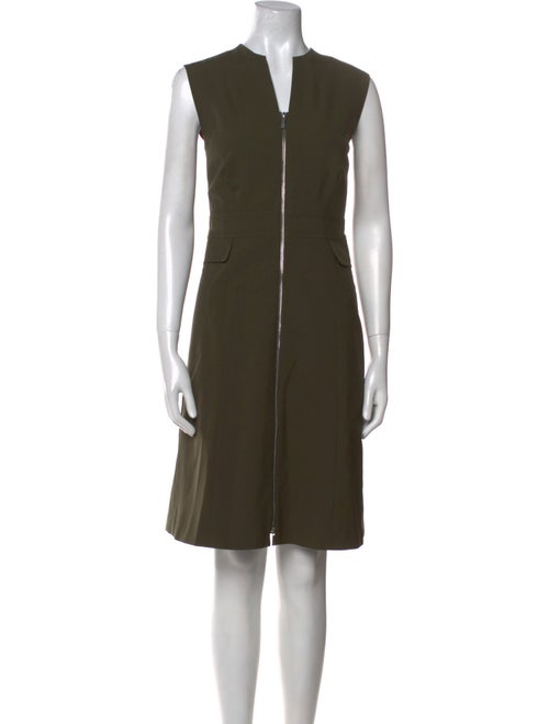 Lafayette 148 V-Neck Knee-Length Dress