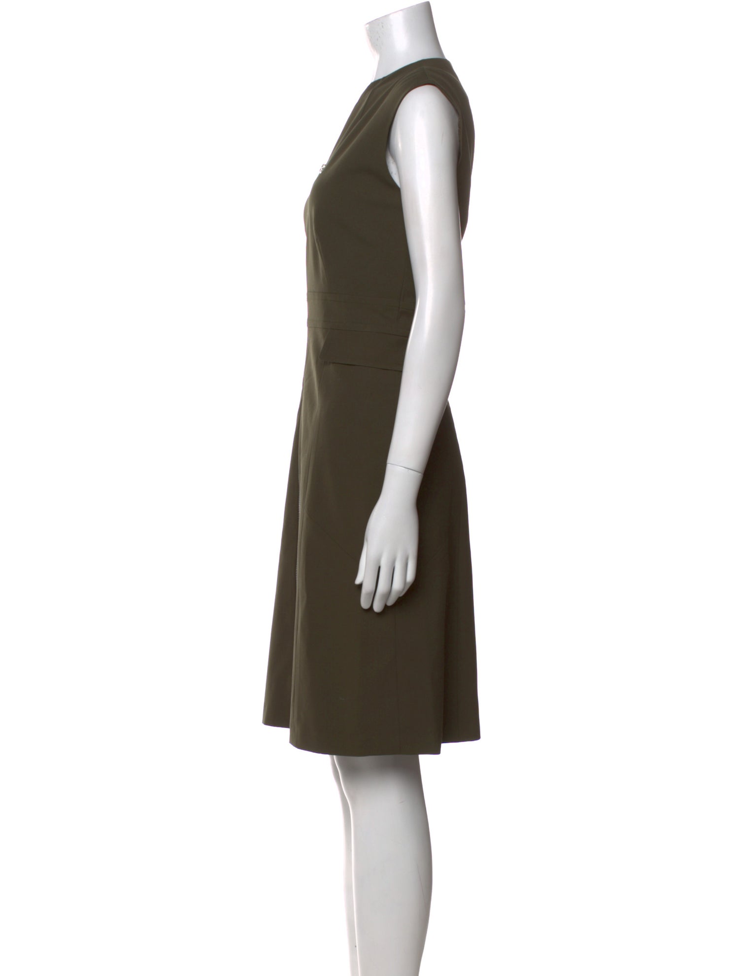 Lafayette 148 V-Neck Knee-Length Dress