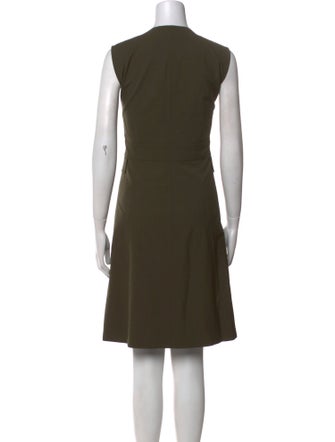 Lafayette 148 V-Neck Knee-Length Dress