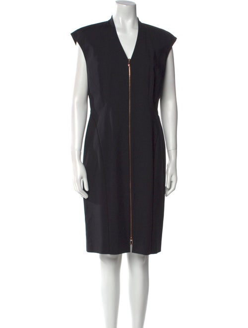 Lafayette 148 V-Neck Knee-Length Dress