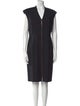 Lafayette 148 V-Neck Knee-Length Dress