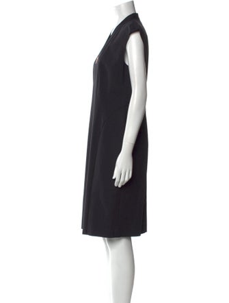 Lafayette 148 V-Neck Knee-Length Dress