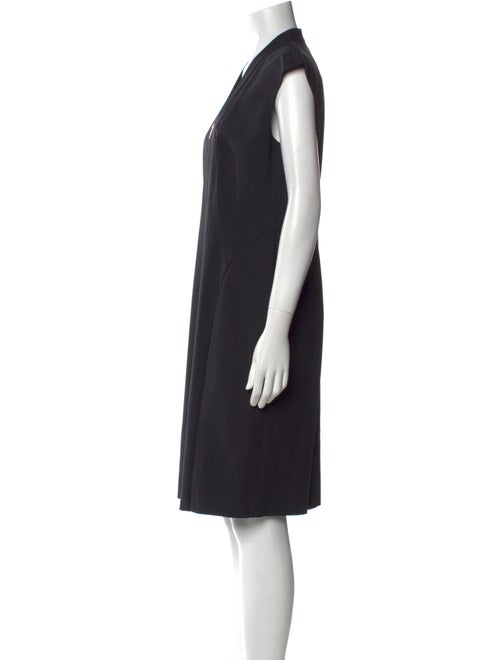 Lafayette 148 V-Neck Knee-Length Dress