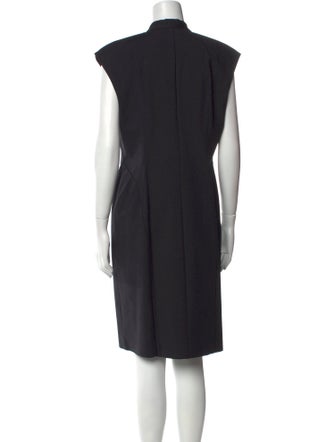 Lafayette 148 V-Neck Knee-Length Dress