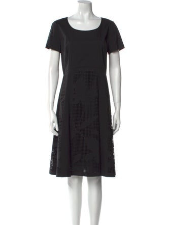 Lafayette 148 Scoop Neck Knee-Length Dress