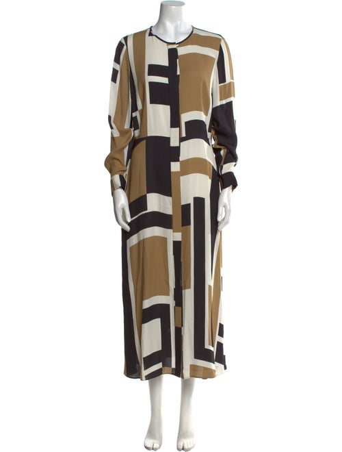Lafayette 148 Printed Long Dress