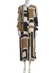 Lafayette 148 Printed Long Dress