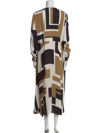 Lafayette 148 Printed Long Dress