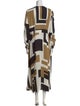 Lafayette 148 Printed Long Dress