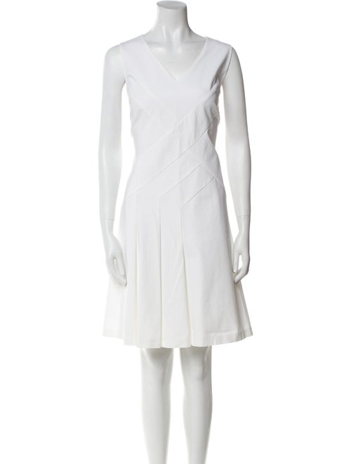 Lafayette 148 V-Neck Knee-Length Dress