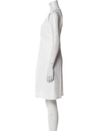 Lafayette 148 V-Neck Knee-Length Dress