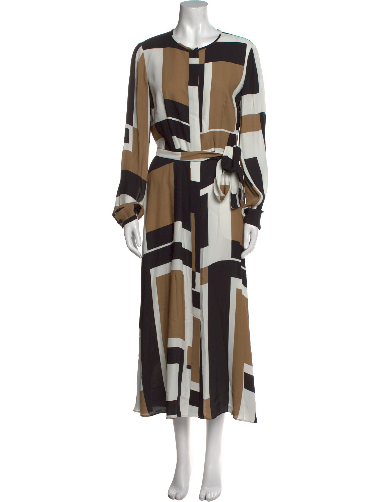 Lafayette 148 Printed Long Dress