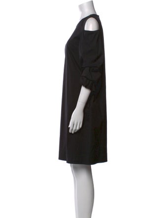 Lafayette 148 Crew Neck Mini Dress