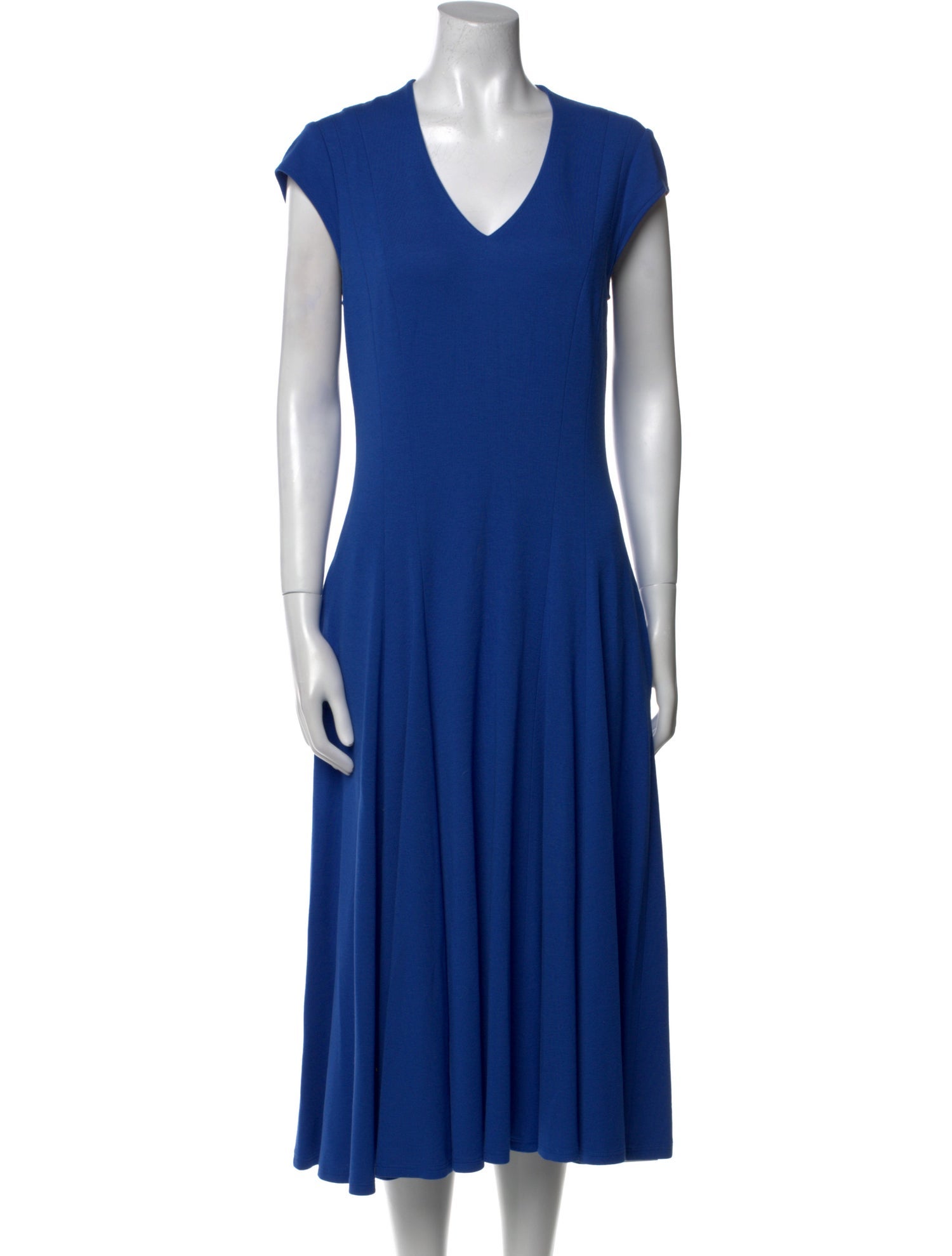 Lafayette 148 V-Neck Midi Length Dress