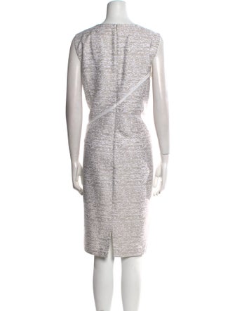 Lafayette 148 V-Neck Midi Length Dress