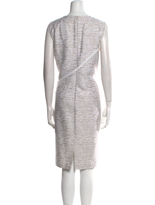 Lafayette 148 V-Neck Midi Length Dress