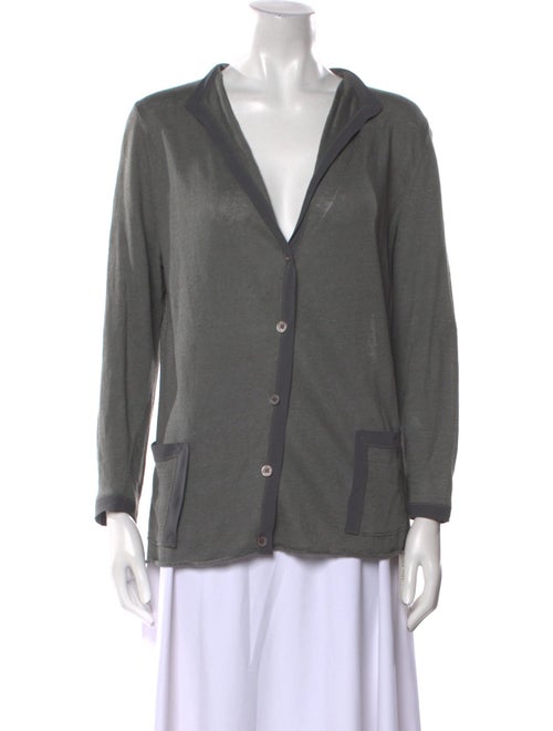 Lafayette 148 Linen V-Neck Sweater