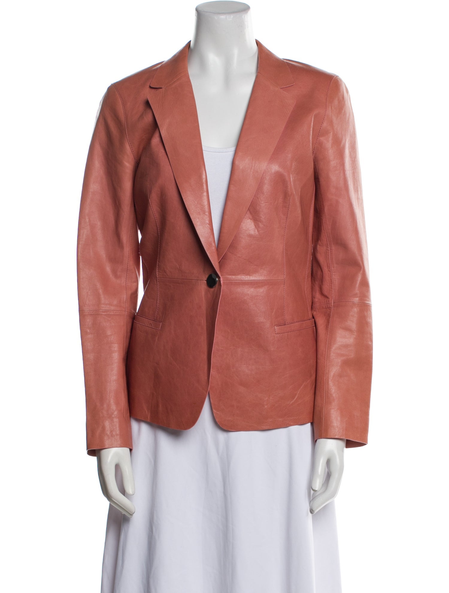 Lafayette 148 Leather Blazer